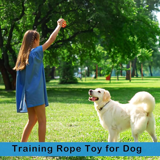 18 Pcs Dog Rope Ball Dog Rope Toy for Aggressive Chewer Toy for Small Medium Puppy Ball for Puppies Pack for Teething Chew Biting Training (Round,2.17 Inches)