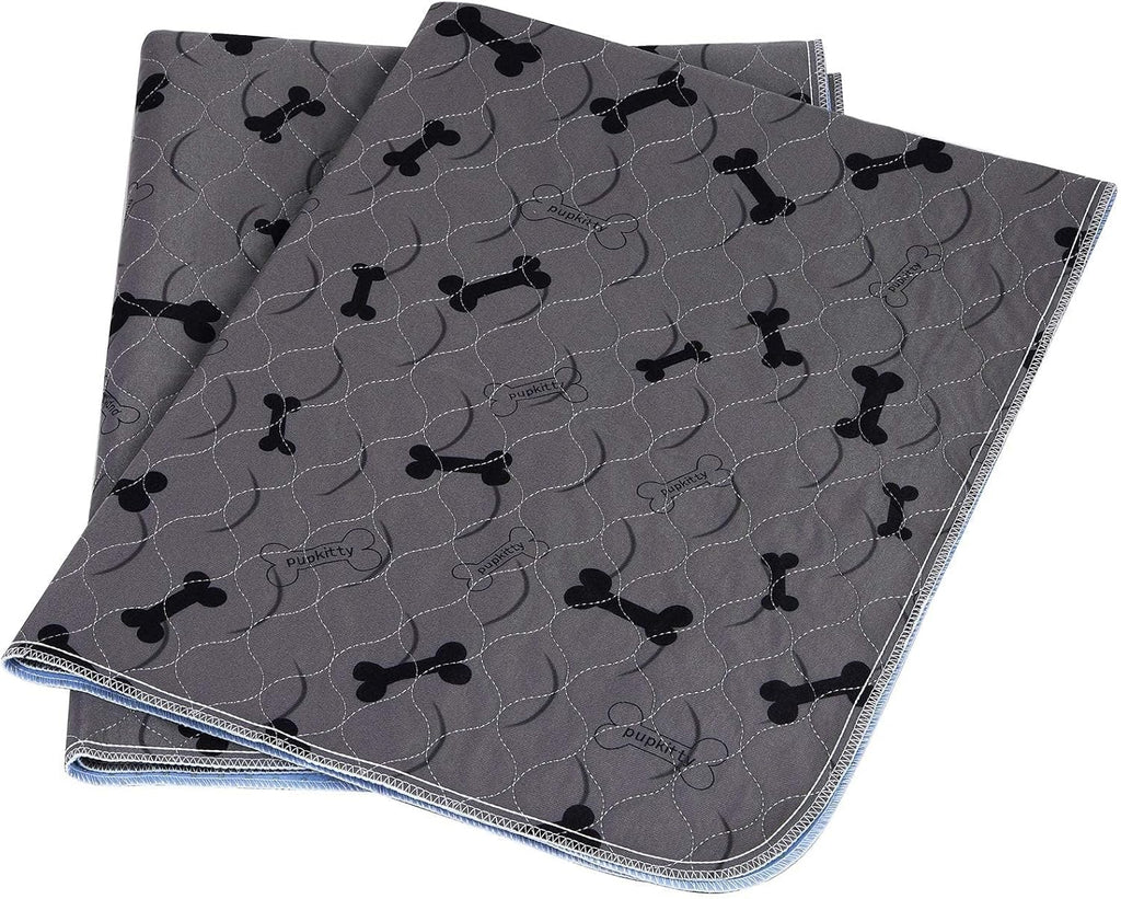 Washable Dog Pee Pads with Free Grooming Gloves,Non Slip Dog Mats with Great Urine Absorption,Reusable Puppy Pee Pads for Whelping,Potty,Training,Playpen