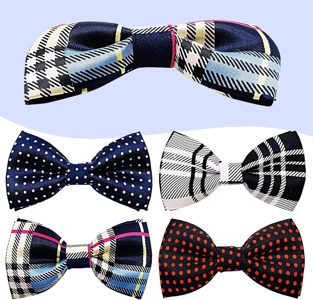 PET SHOW Pet Small Dogs Collar Embellishment Attachment Bow Ties Puppies Cats Collar Charms Accessories Slides Bowties for Birthday Wedding Parties Assorted A Style Assorted B Styles Pack of 5