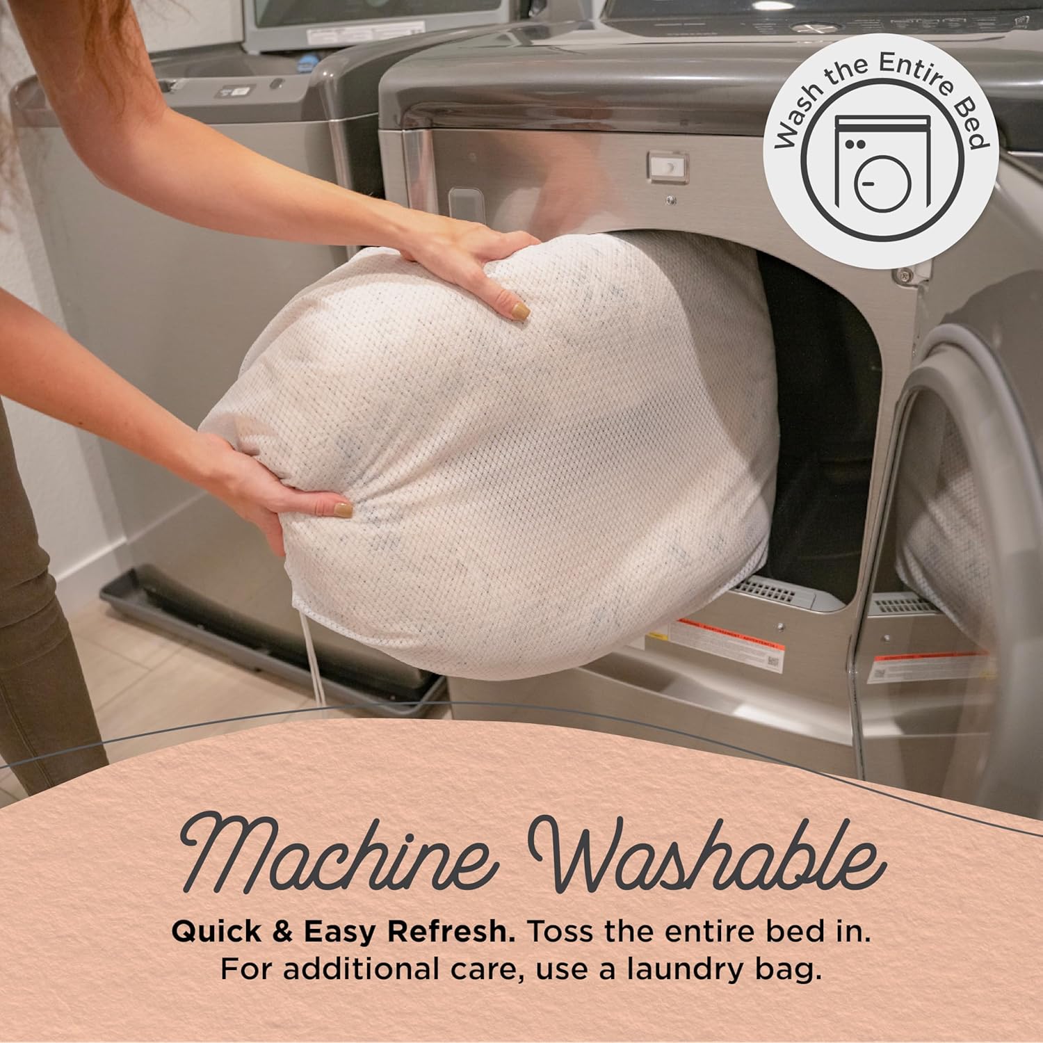 Best Friends by Sheri Original Calming Donut Dog and Cat Bed, Shag Faux Fur, Sage Green, (23in x 23in) - Anxiety Relief for Pets Up to 25 lbs