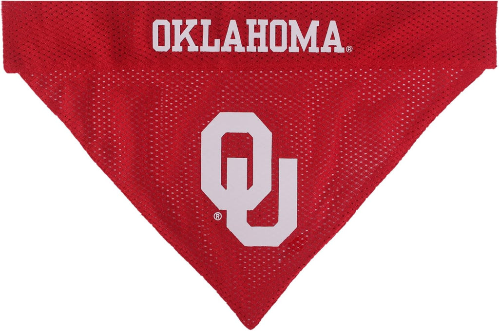 Pets First Collegiate Pet Accessories, Reversible Bandana, Oklahoma Sooners, Large/X-Large