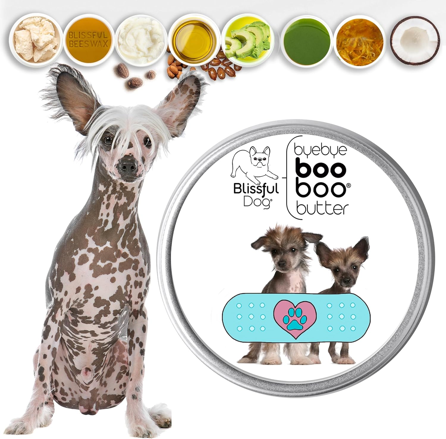 The Blissful Dog Chinese Crested Boo Butter, 2 oz
