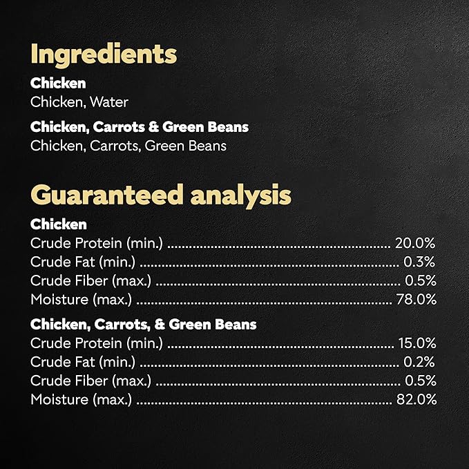 Cesar Simply Crafted Wet Dog Food Toppers for Dry Food, Chicken and Chicken, Carrots & Green Beans Meal Topper Variety Pack, 1.3 oz. Tubs, 8 Count (Pack of 2)
