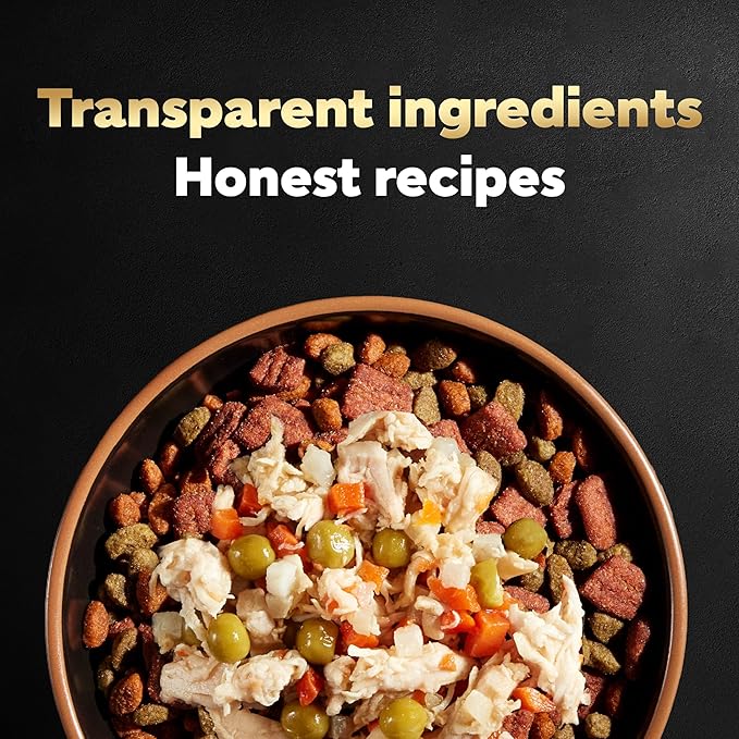 Cesar Simply Crafted Wet Dog Food Toppers for Dry Food, Chicken, Carrots, Potatoes & Peas and Chicken, Sweet Potato, Apple, Barley & Spinach Meal Topper Variety Pack, 1.3 oz. Tubs, 8 Count (Pack of 2)