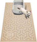 UPSKY Cat Litter Mat, Litter Trapping Mat Soft on Kitty Paws, Large Litter Box Mat 35" x 24" Scatter Control for Indoor Cats Waterproof and Extra Large Pretty Litters Carpet