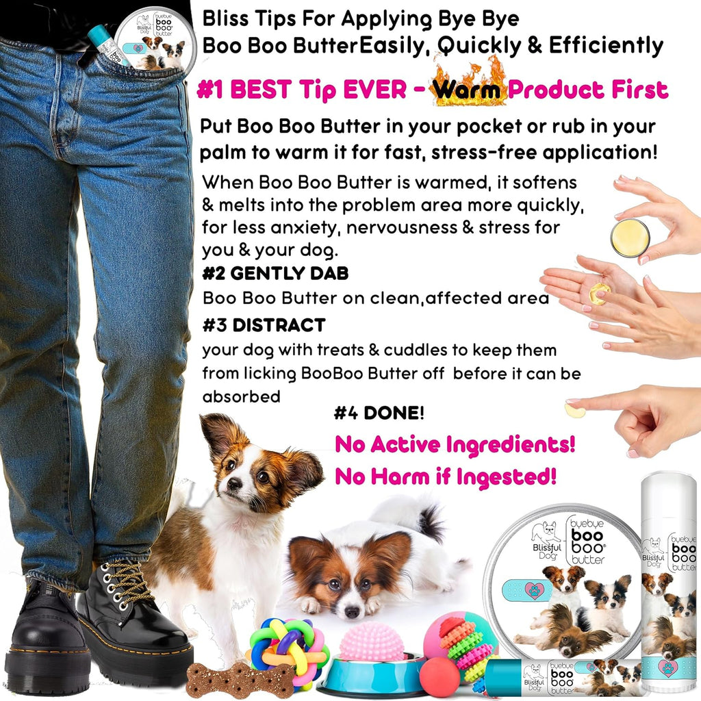 The Blissful Dog Papillon Boo Boo Butter, 4-Ounce