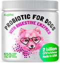 Probiotics for Dogs Natural Digestive Enzymes Prebiotics for Allergy Itch Relief Gut Flora Coprophagia Bowel Support Treatment Anti Diarrhea for Dogs Pet Health Immune System Support 120 Soft Chews