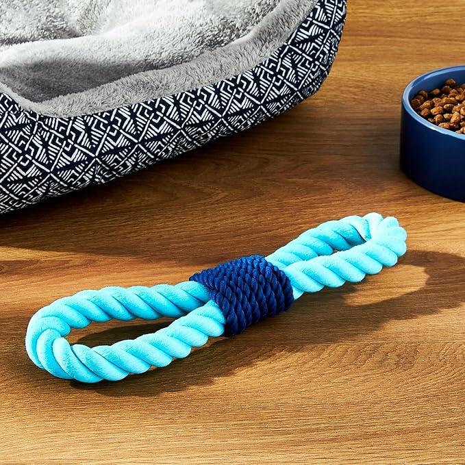Durable Chomp and Tug Buddy Rope Dog Toy – Looped Rope Toy for Dogs, Tug of War Dog Toy for Moderate Chewers, Interactive Puppy, All Lifestages Dogs. (Pack of 2)