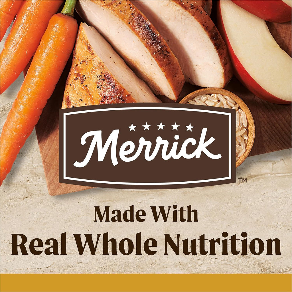 Merrick Healthy Grains Premium Adult Dry Dog Food, Wholesome And Natural Kibble With Chicken And Brown Rice - 25.0 lb. Bag