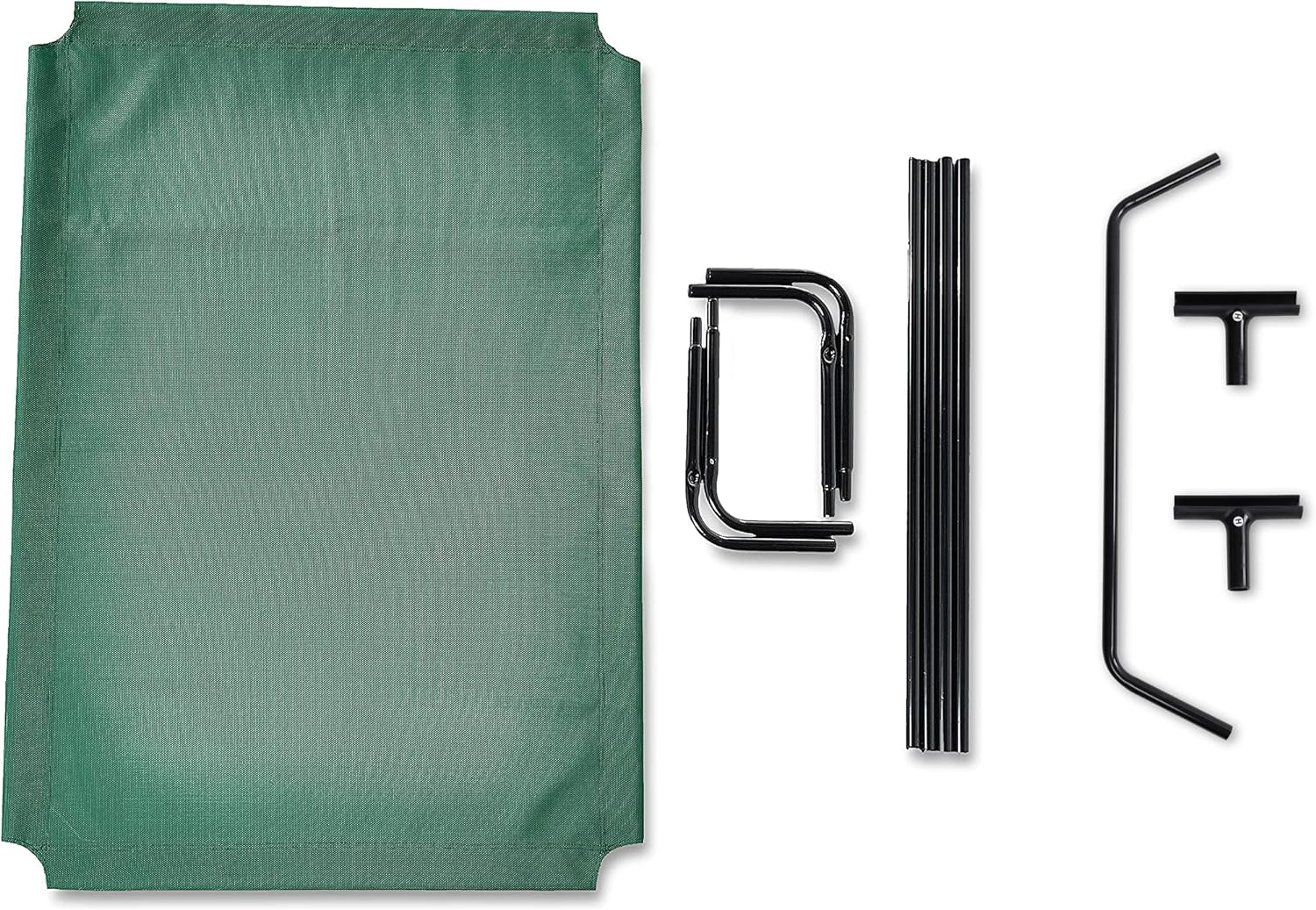 Amazon Basics Cooling Breathable Elevated Dog Bed with Durable Metal Frame, for Large Dogs, X-Large, 60 x 37 x 9 Inch, Green