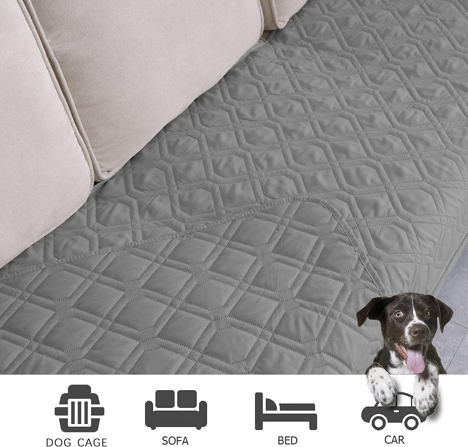 Ameritex Waterproof Blanket Reversible Dog Bed Cover Pet Blanket for Furniture Bed Couch Sofa
