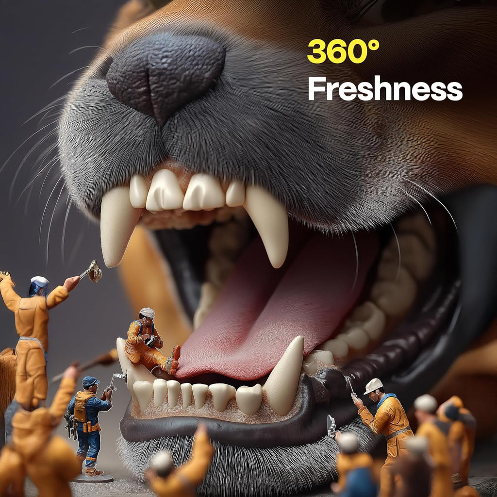 DOCO Dog Teeth Cleaning Wipes Dental Finger Wipes for Cats & Dogs Remove Plaque & Tartar, Freshen Breath, No Rinse, Easy & Effective Pet Tooth Cleaning Kit for Oral Care, Chicken Flavor, 100 Count