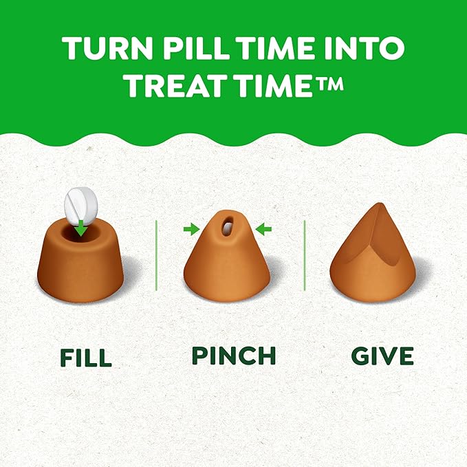 Greenies Pill Pockets for Dogs Large Size, Soft Dog Treats, Chicken Flavor, 7.9 oz. Pouch (30 Treats)