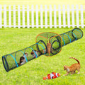 Cat Play Tunnel + Cube(with Three Ways) for Indoor and Outdoor, Kitty Play House, Cat Enclosures, Collapsible Kitty Tent, Kitten Toys Easy to Connect with Kitty Tent（2 Tunnels + Cube ）