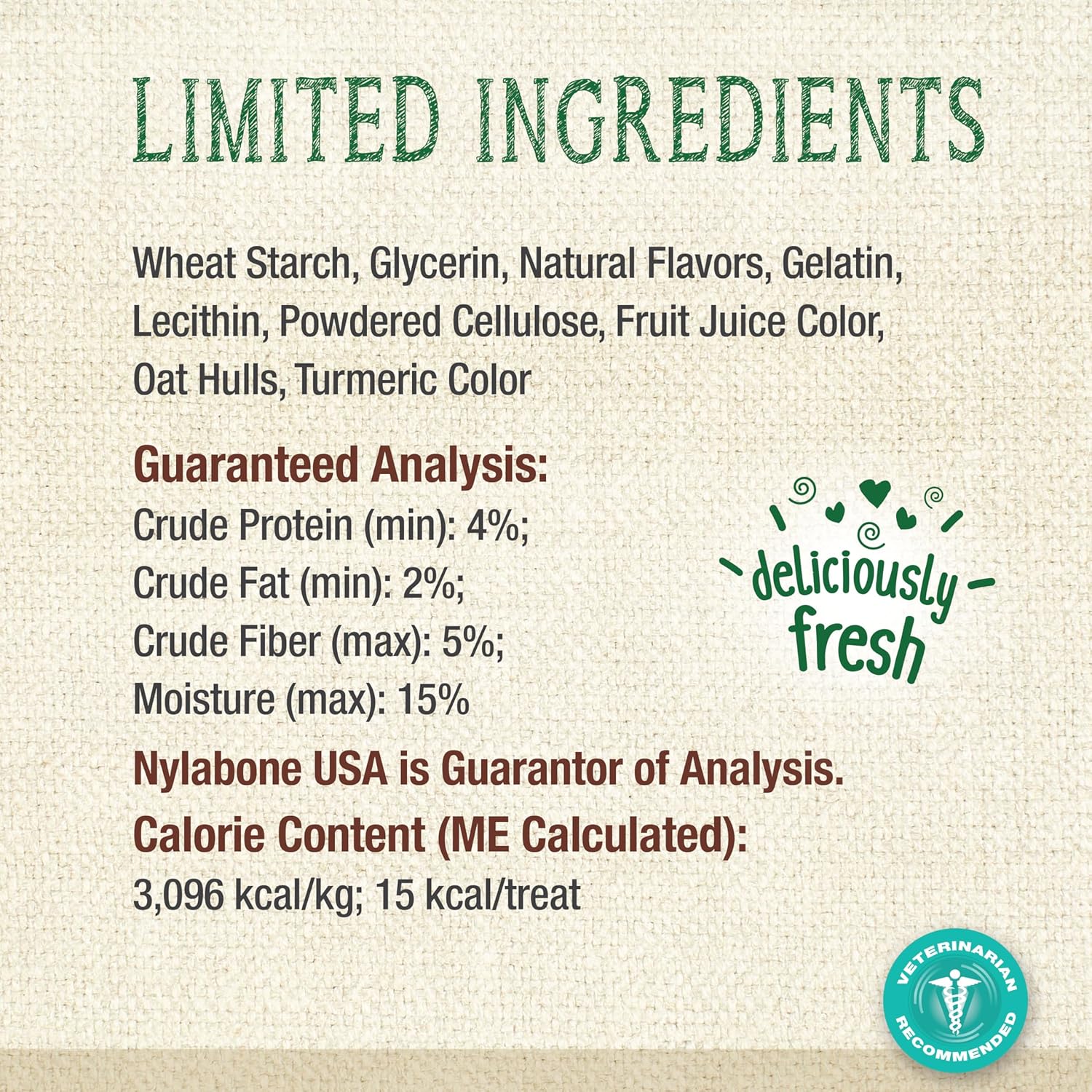 Nylabone Nutri Dent Dog Dental Chews - Natural Dog Teeth Cleaning & Breath Freshener - Dental Treats for Dogs - Fresh Breath Flavor, Mini (32 Count)