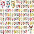 100 Pcs Fruit Dog Bandanas Bulk Summer Bandanas for Dogs Hawaiian Soft Bibs Adjustable Triangle Scarf for Small Medium Large Pet Costume