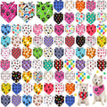72 Pcs Paw Dog Bandanas Bulk Pet Triangle Scarf Cat Bibs Puppy Scarf Pet Bandanas for Puppy Cat Birthday Party Costume