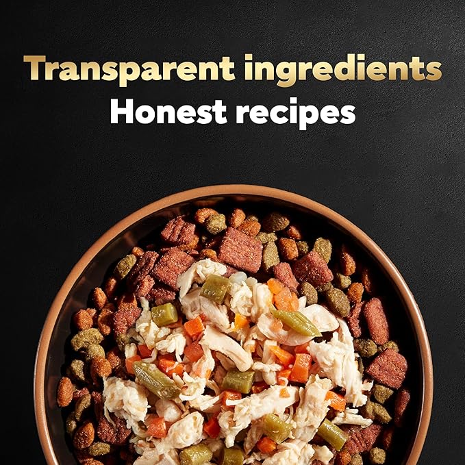 Cesar Simply Crafted Wet Dog Food Toppers for Dry Food, Chicken and Chicken, Carrots & Green Beans Meal Topper Variety Pack, 1.3 oz. Tubs, 8 Count (Pack of 2)