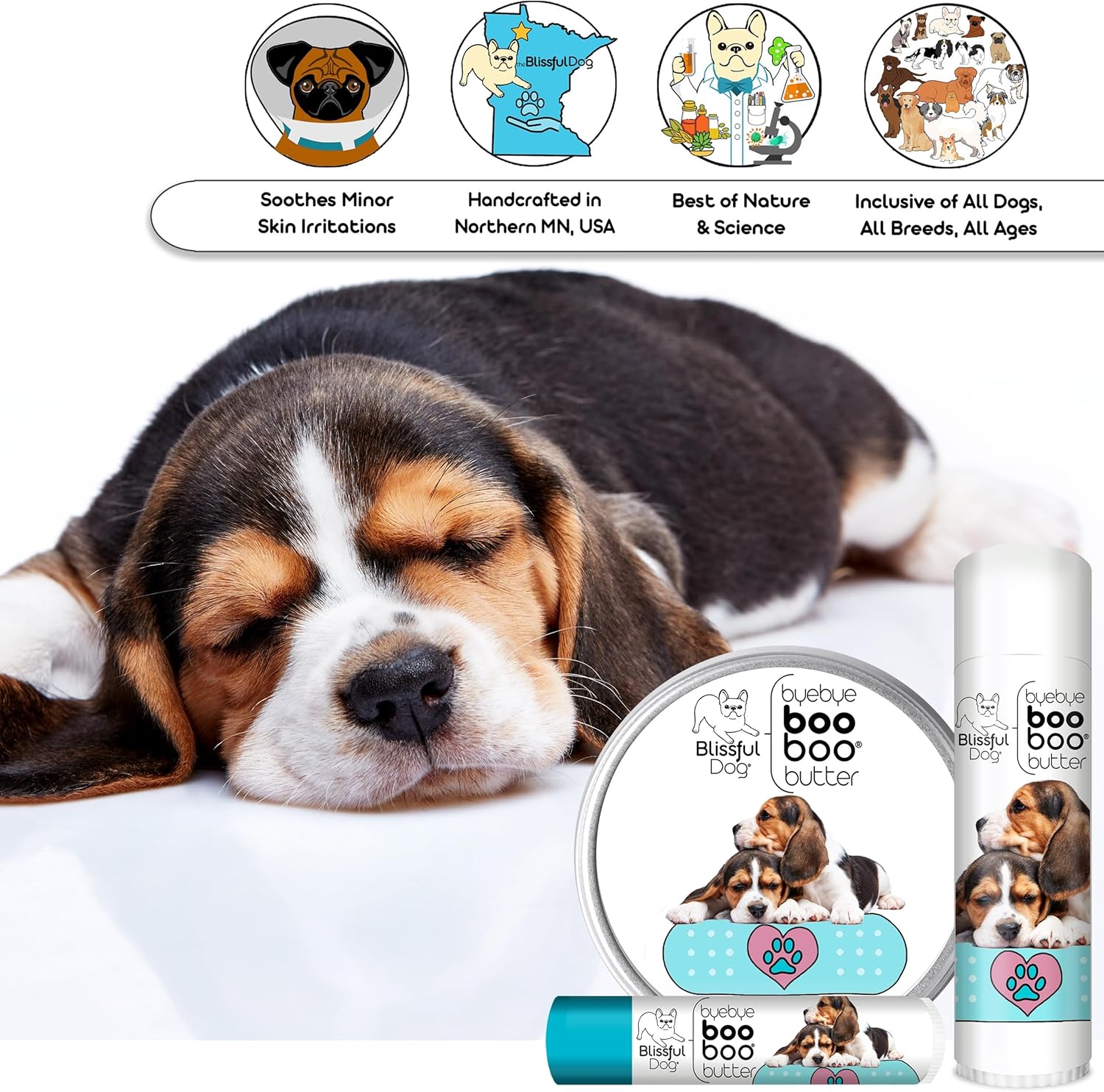 The Blissful Dog .15 oz Tube Beagle Booboo Butter