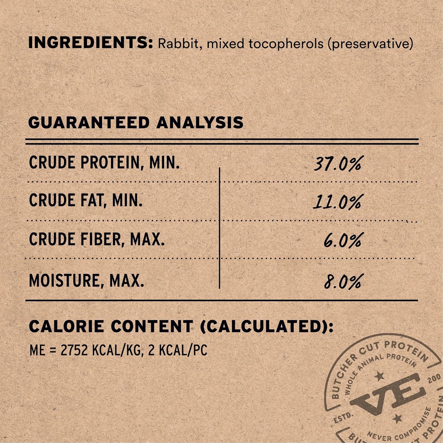 Vital Essentials Rabbit Bites Dog Treats, 5 oz | Freeze-Dried Raw | Single Protein | Premium Quality High Protein Training Treats | Grain Free, Gluten Free, Filler Free