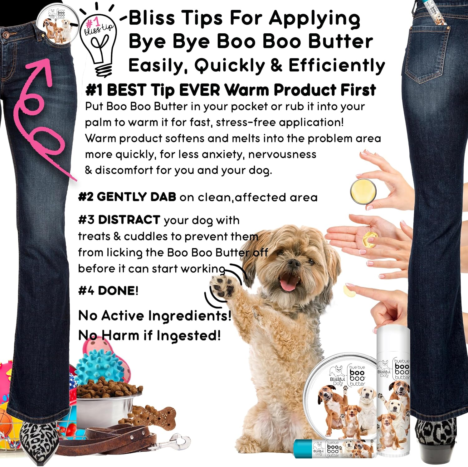 The Blissful Dog Mixed Breed Boo Butter, 4 oz