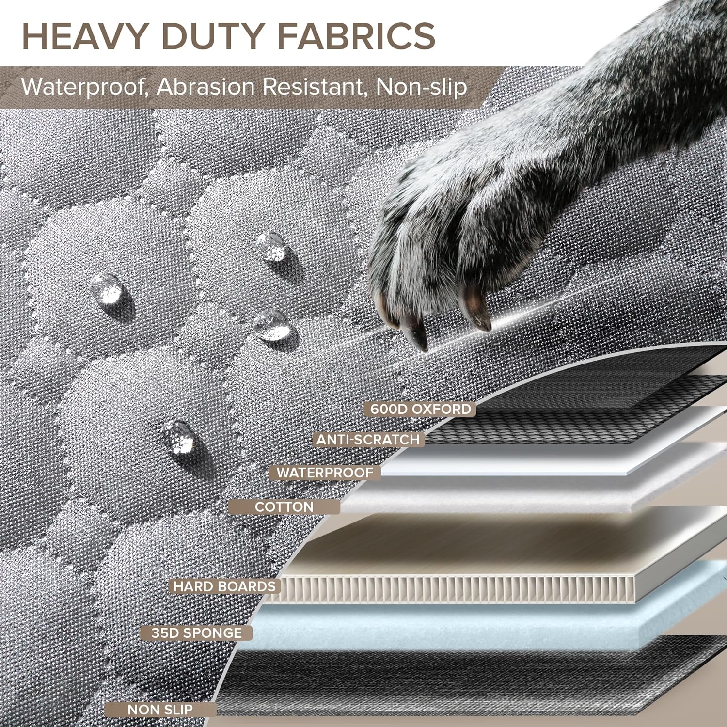 SHARLOVY XL Truck Back Seat Extender for Dogs, Large Hard Bottom Dog Car Seat Cover for Back Seat, Heavy Duty Dog Car Hammock, Waterproof Pet Seat Covers for Trucks, F150, Ram1500 and Large SUV